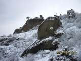 долина приведений Новый Год - 2010 в зимнем Крыму...